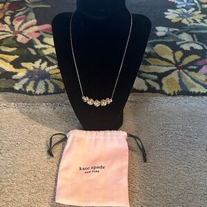Kate Spade Rose Gold Floral Adjustable Necklace